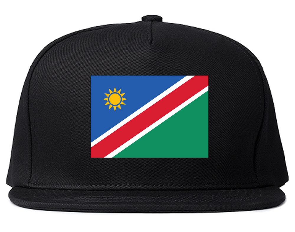 Namibia Flag Country Printed Snapback Hat Cap Black