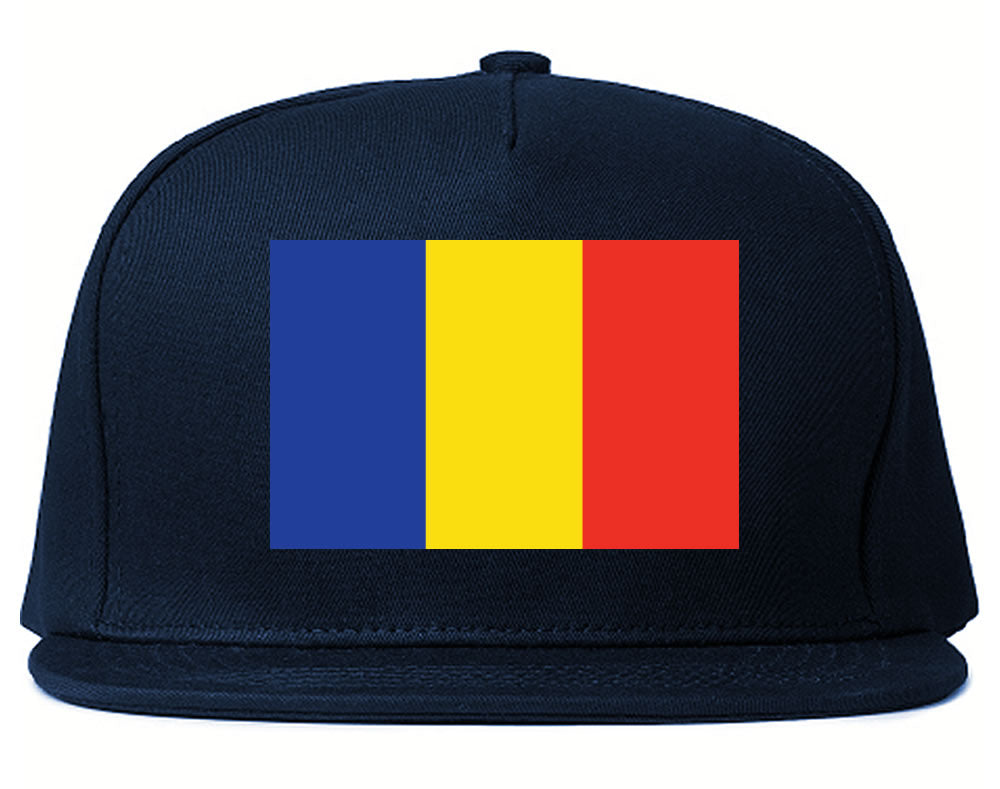 Chad Flag Country Printed Snapback Hat Cap Navy Blue