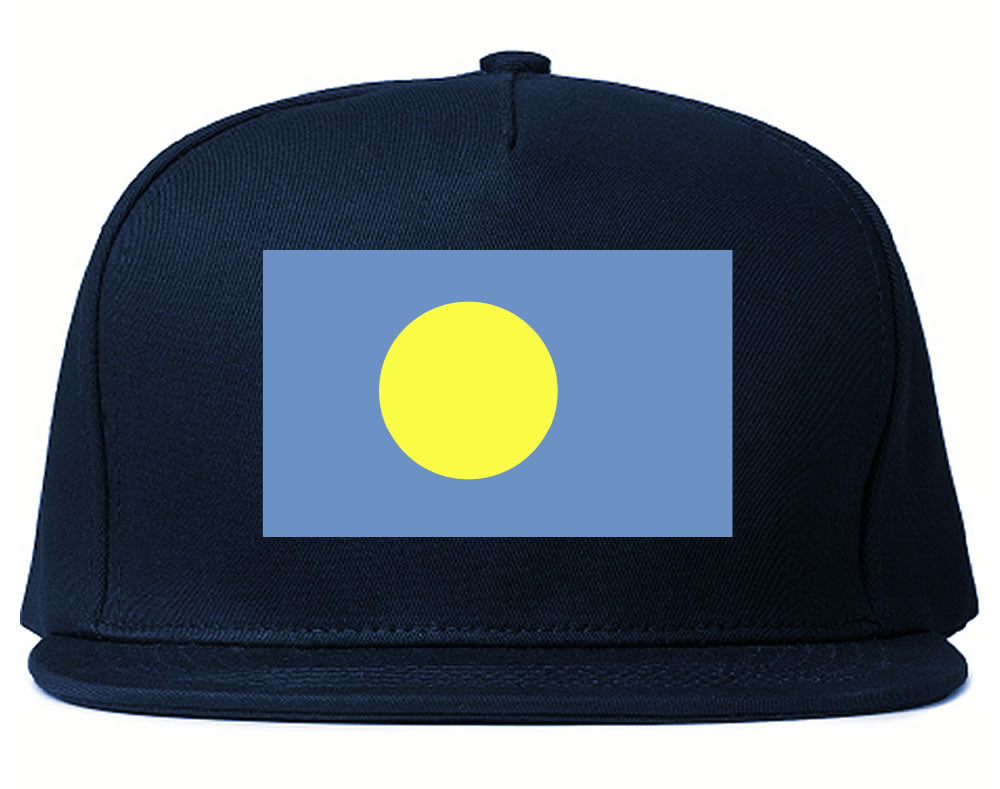 Palau Flag Country Printed Snapback Hat Cap Navy Blue