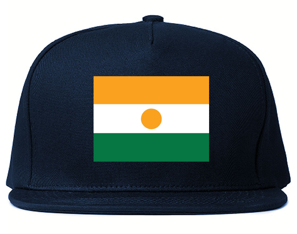 Niger Flag Country Printed Snapback Hat Cap Navy Blue