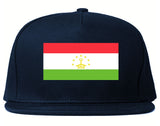 Tajikistan Flag Country Printed Snapback Hat Cap Navy Blue