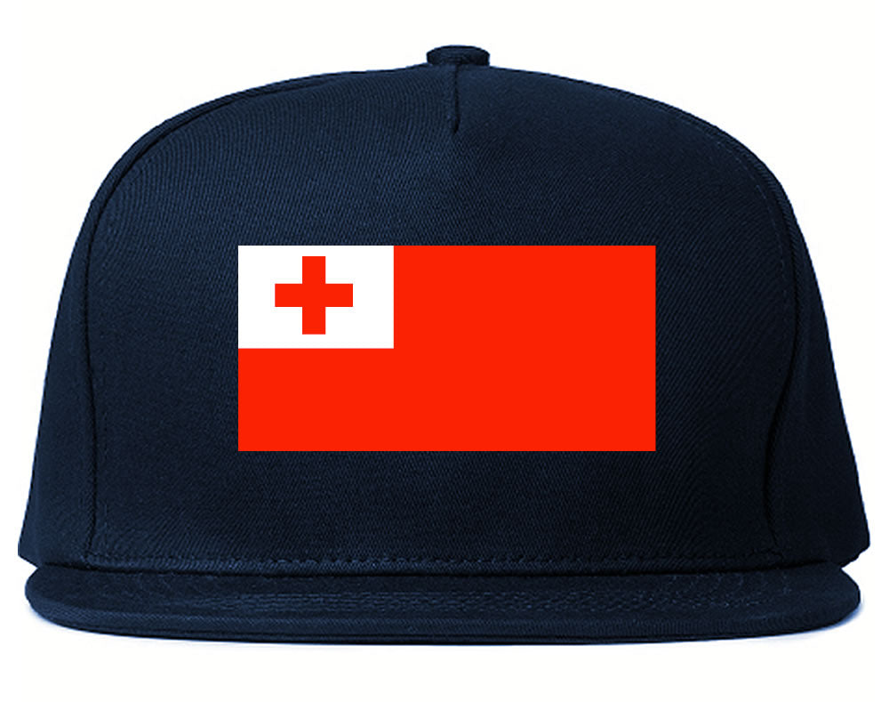 Tonga Flag Country Printed Snapback Hat Cap Navy Blue