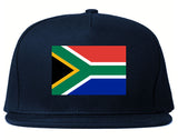 South Africa Flag Country Printed Snapback Hat Cap Navy Blue