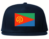 Eritrea Flag Country Printed Snapback Hat Cap Navy Blue