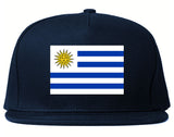 Uruguay Flag Country Printed Snapback Hat Cap Navy Blue