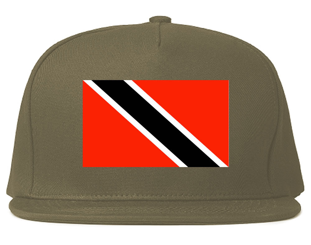 Trinidad Flag Country Printed Snapback Hat Cap Grey