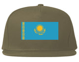 Kazakhstan Flag Country Printed Snapback Hat Cap Grey