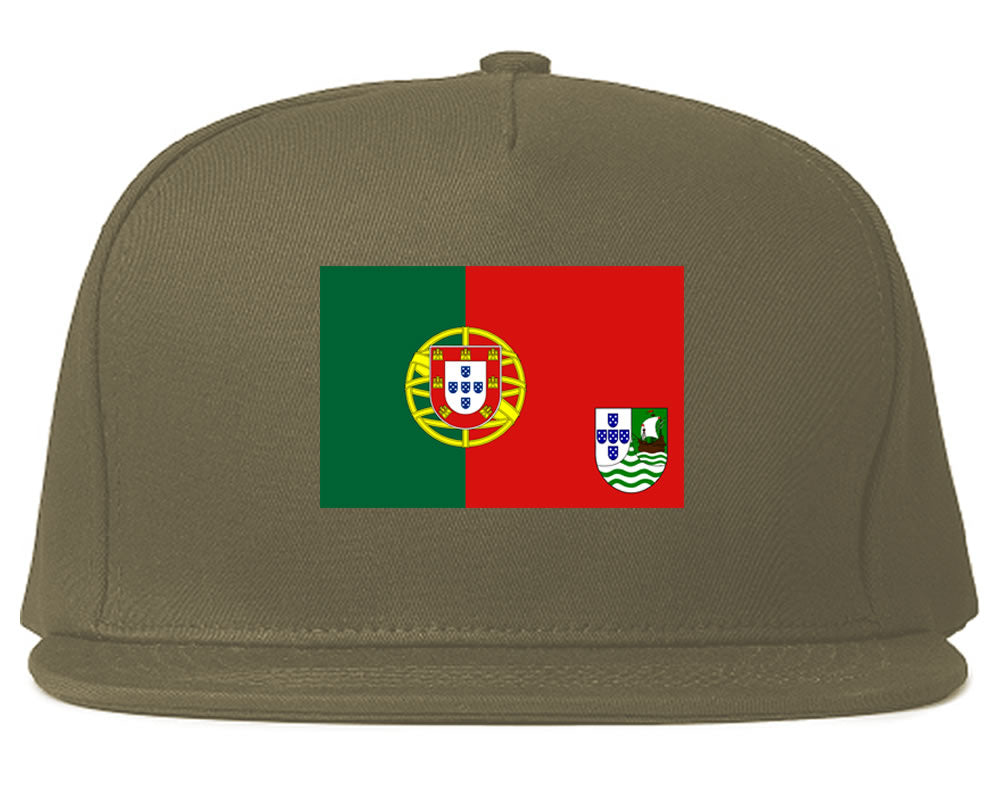 Cabo Verde Flag Country Printed Snapback Hat Cap Grey