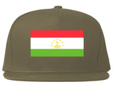 Tajikistan Flag Country Printed Snapback Hat Cap Grey