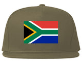 South Africa Flag Country Printed Snapback Hat Cap Grey