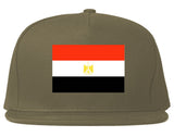 Egypt Flag Country Printed Snapback Hat Cap Grey