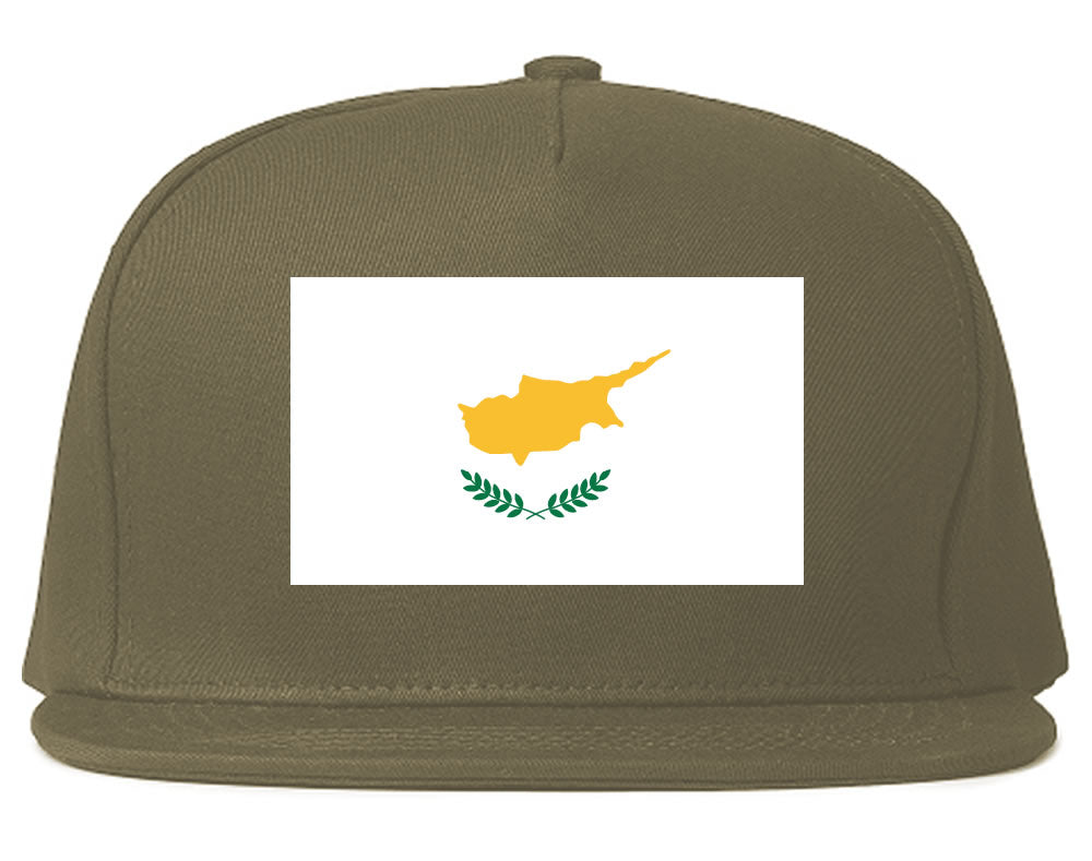 Cyprus Flag Country Printed Snapback Hat Cap Grey