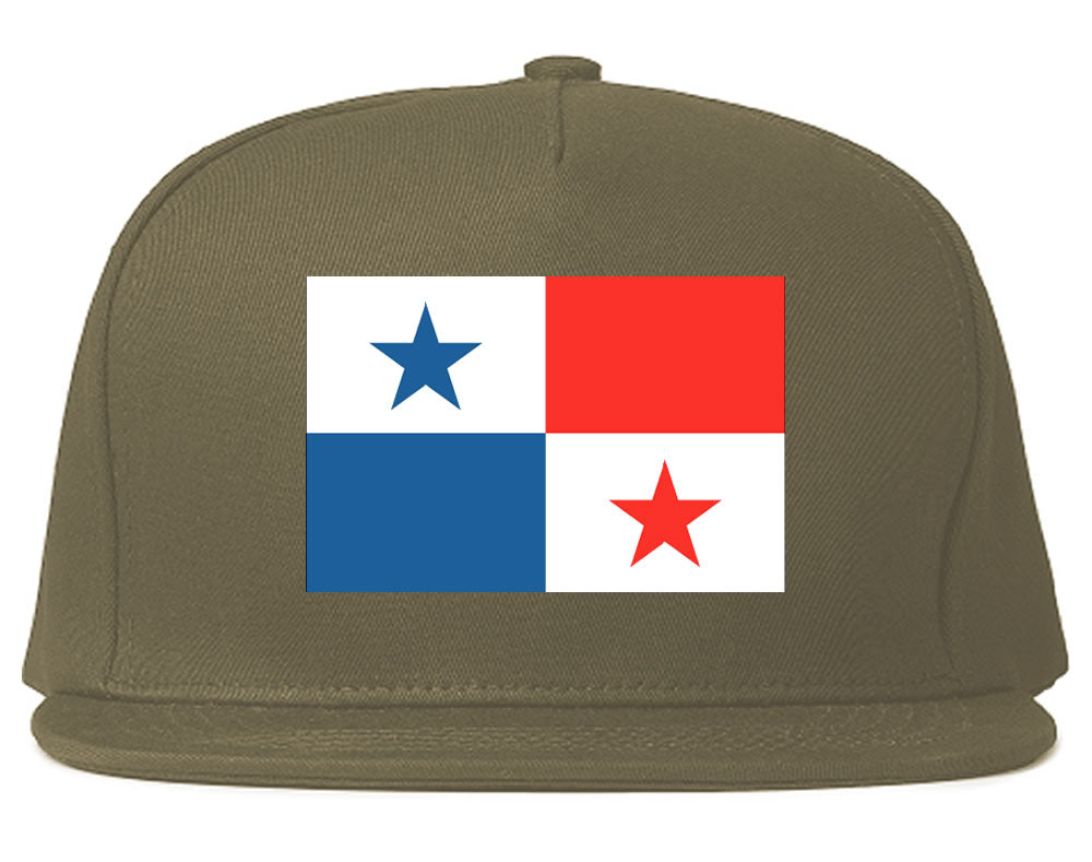 Panama Flag Country Printed Snapback Hat Cap Grey