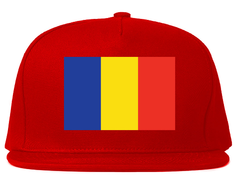 Chad Flag Country Printed Snapback Hat Cap Red