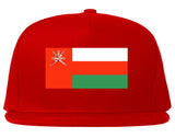 Oman Flag Country Printed Snapback Hat Cap Red