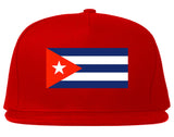 Cuba Flag Country Printed Snapback Hat Cap Red