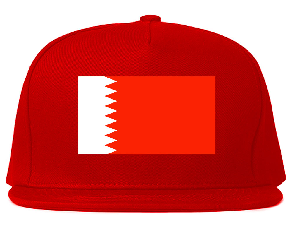 Bahrain Flag Country Printed Snapback Hat Cap Red