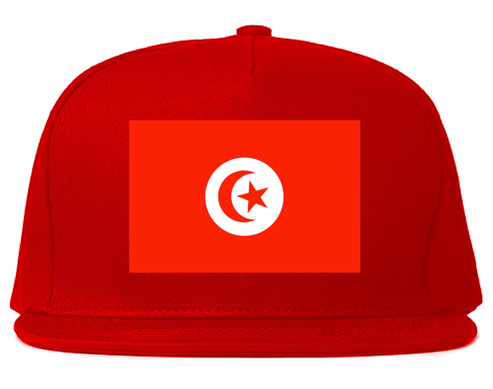 Tunisia Flag Country Printed Snapback Hat Cap Red