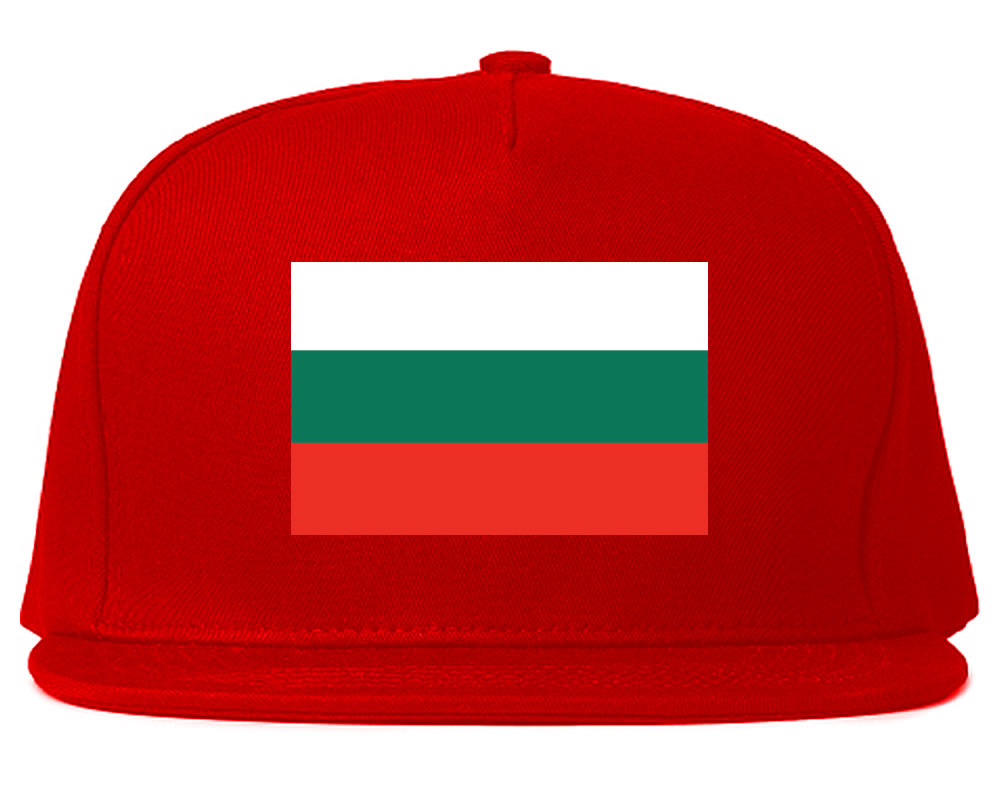 Bulgaria Flag Country Printed Snapback Hat Cap Red