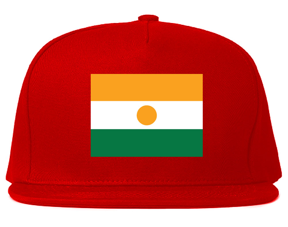 Niger Flag Country Printed Snapback Hat Cap Red