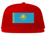 Kazakhstan Flag Country Printed Snapback Hat Cap Red