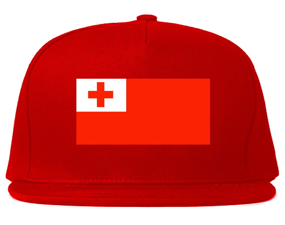 Tonga Flag Country Printed Snapback Hat Cap Red