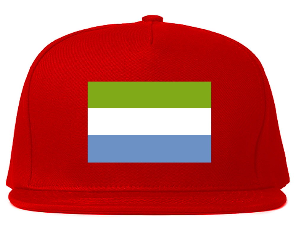 Sierra Leone Flag Country Printed Snapback Hat Cap Red
