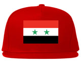 Syria Flag Country Printed Snapback Hat Cap Red