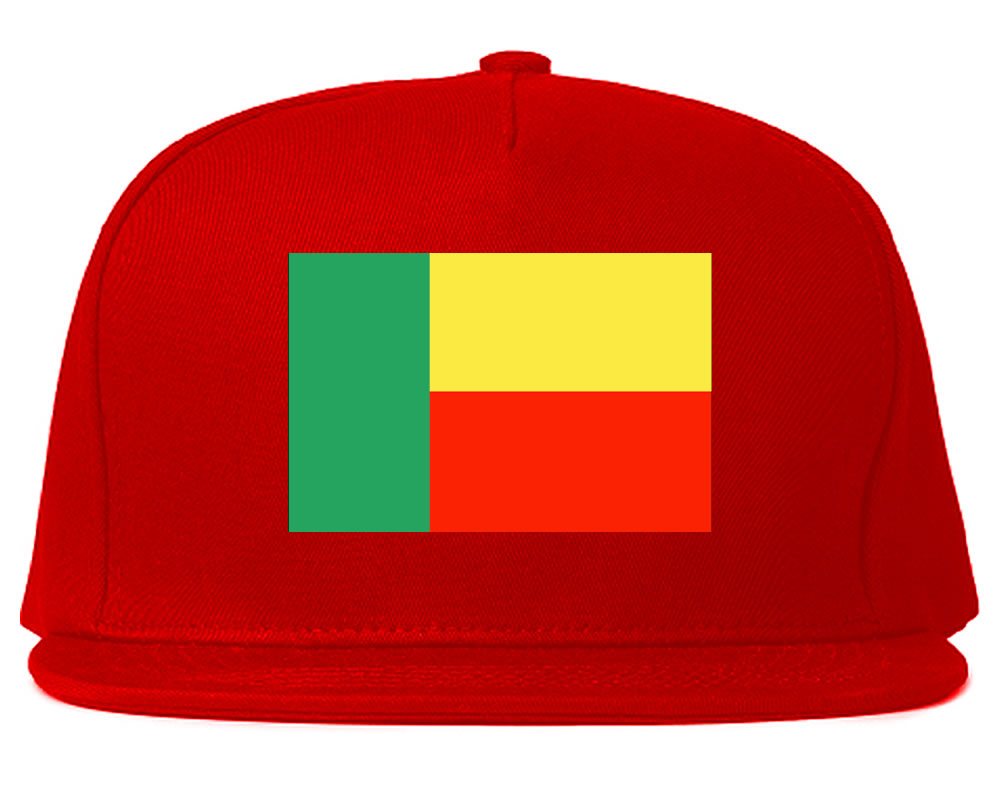 Benin Flag Country Printed Snapback Hat Cap Red