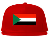 Sudan Flag Country Printed Snapback Hat Cap Red