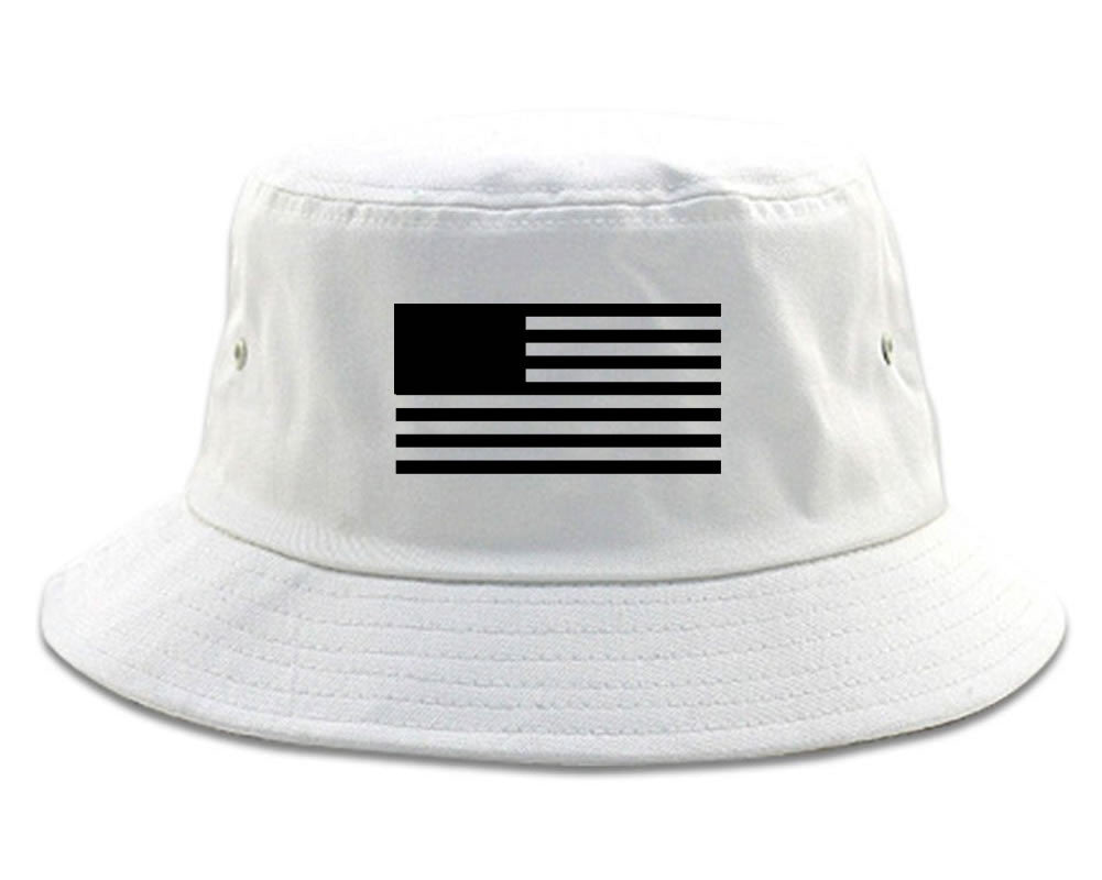 American Flag United States Goth Bucket Hat by Kings Of NY