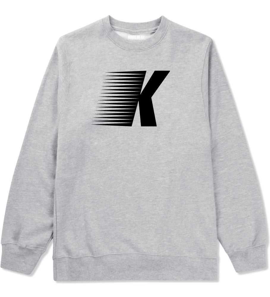 Flash K Running Fitness Style Crewneck Sweatshirt in Grey By Kings Of NY