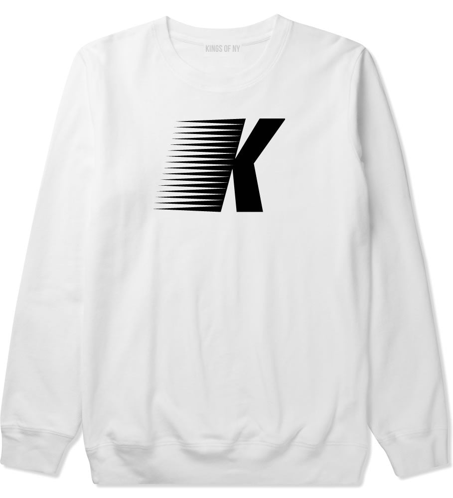 Flash K Running Fitness Style Crewneck Sweatshirt in White By Kings Of NY