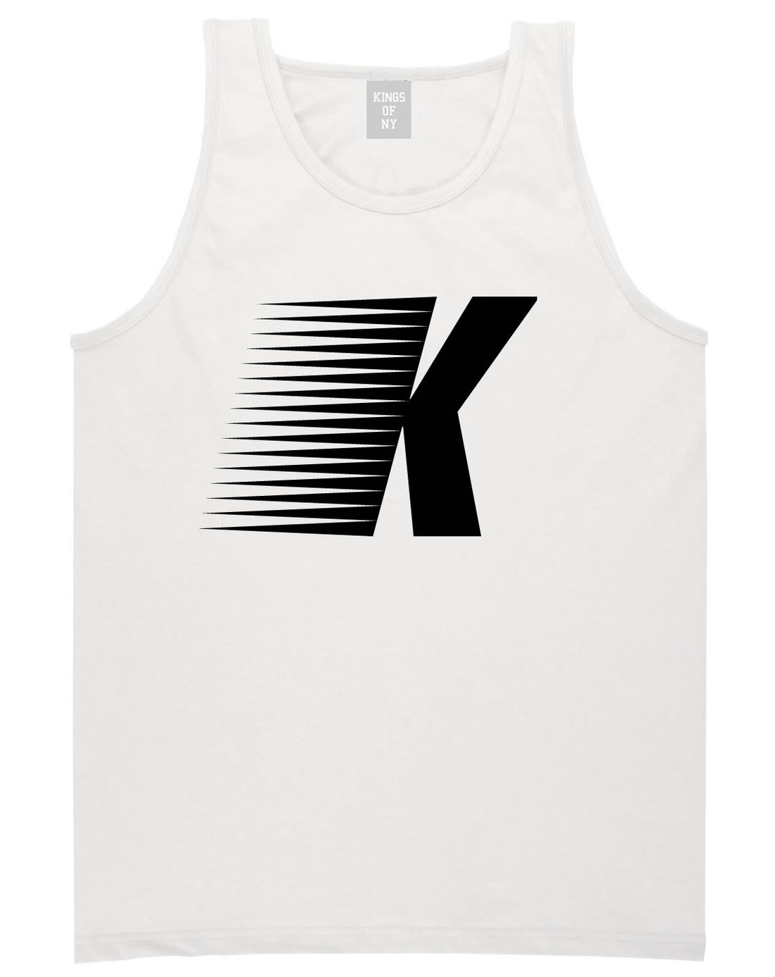 Flash K Running Fitness Style Tank Top in White By Kings Of NY