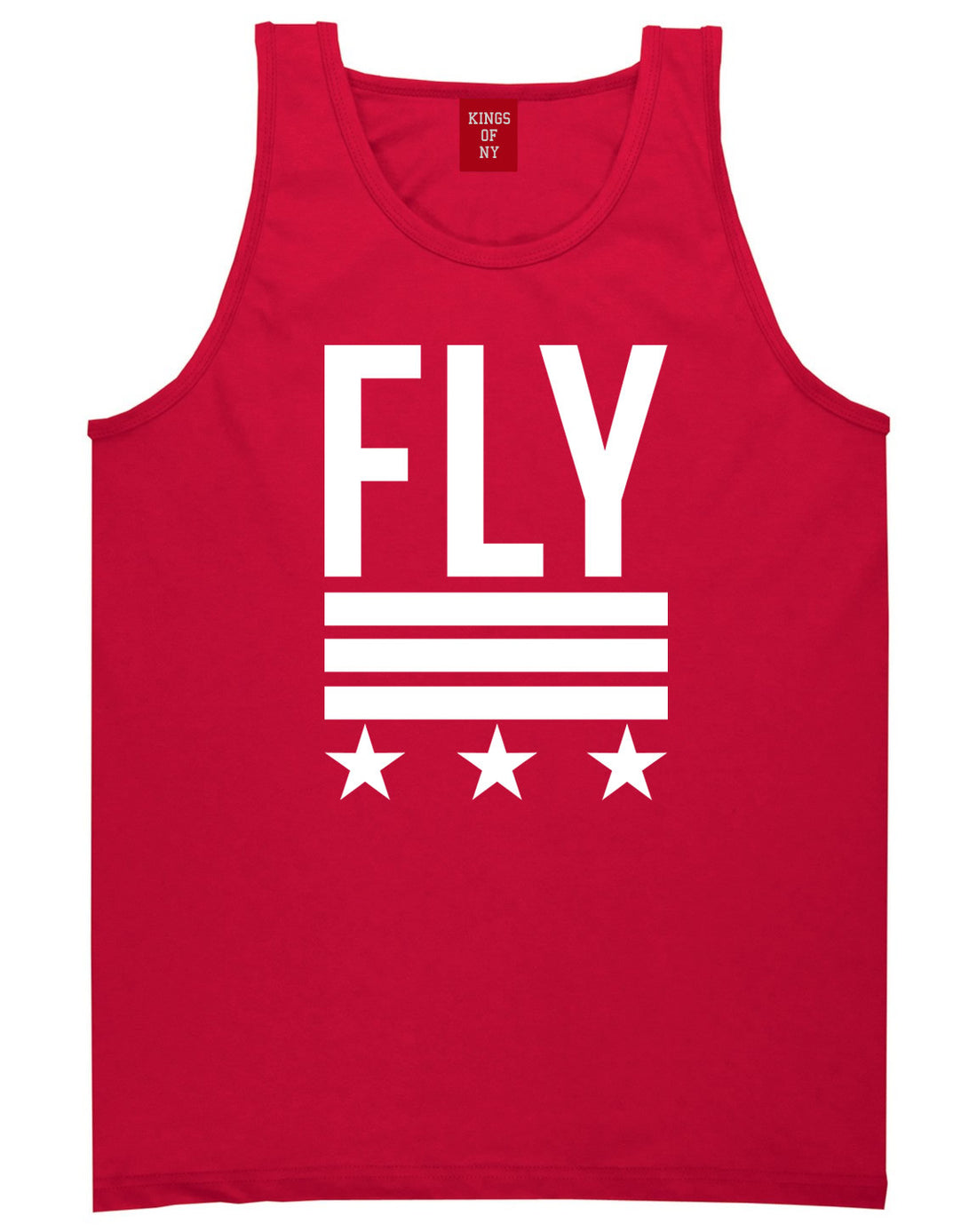 Kings Of NY Fly Stars Tank Top in Red