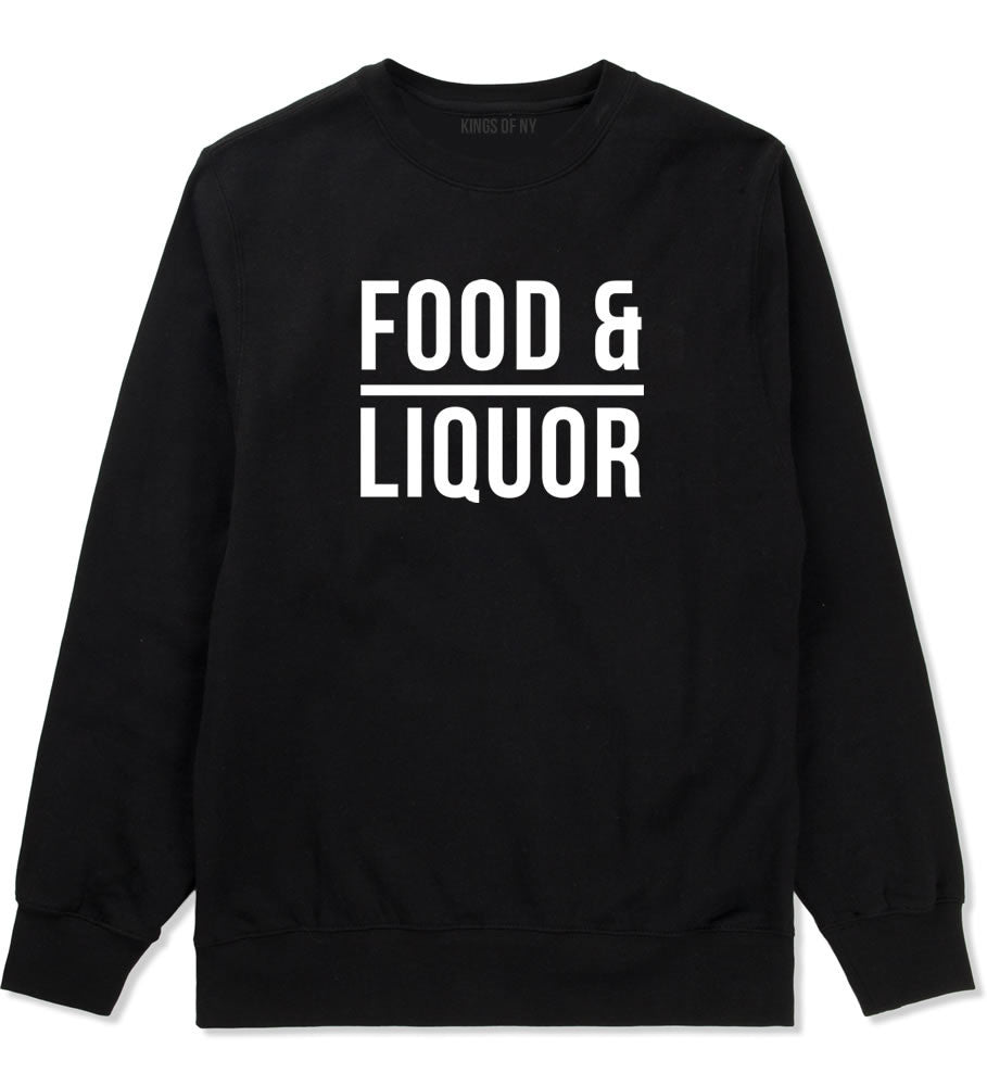 Food And Liquor Boys Kids Crewneck Sweatshirt in Black By Kings Of NY
