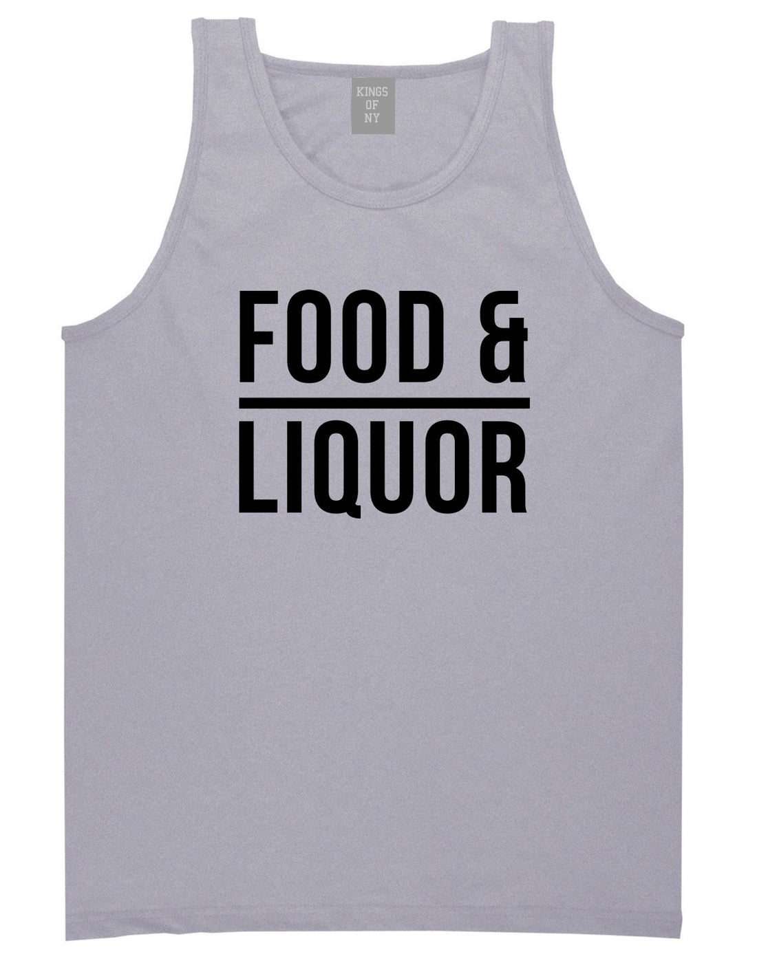 Food And Liquor Tank Top in Grey By Kings Of NY