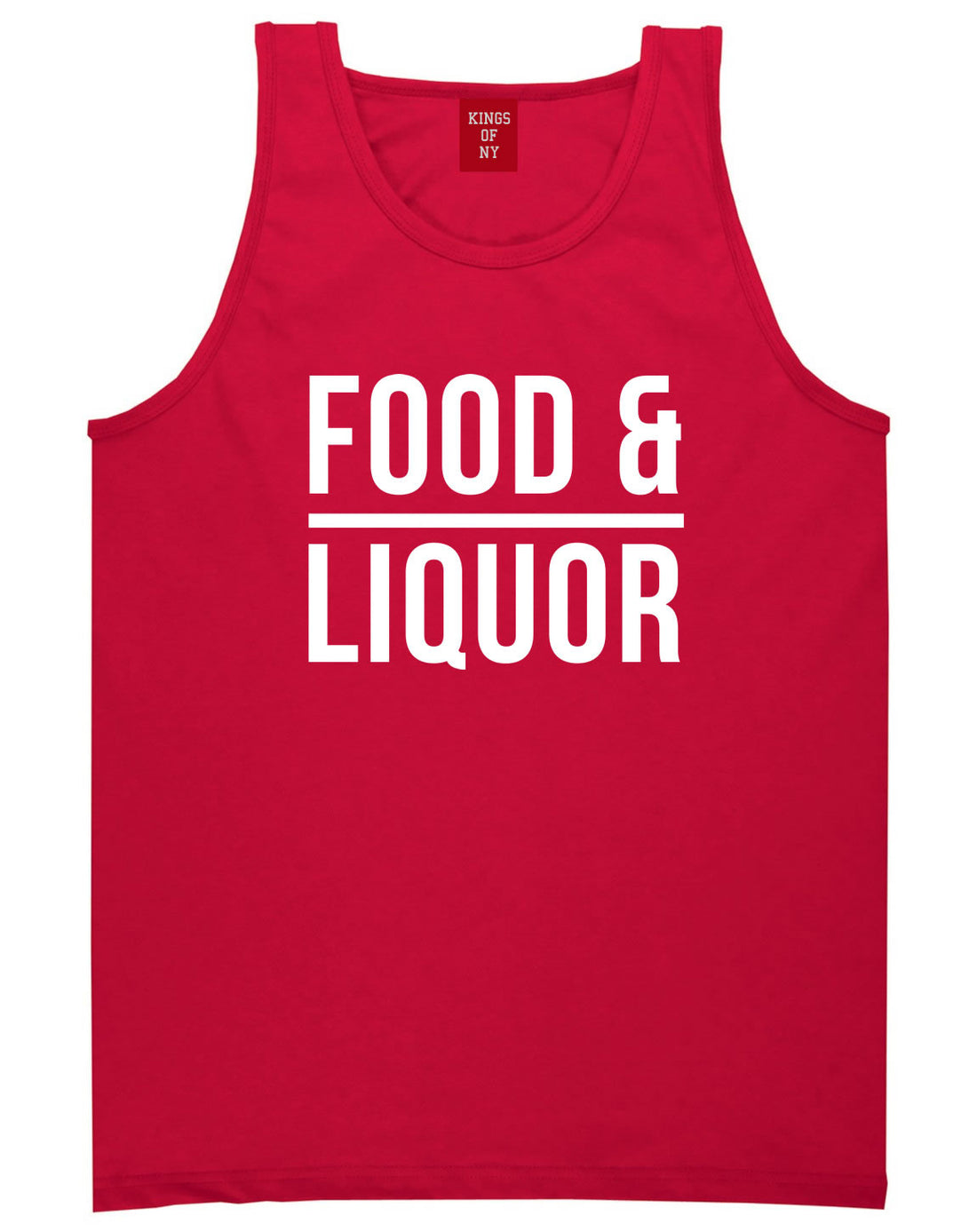 Food And Liquor Tank Top in Red By Kings Of NY