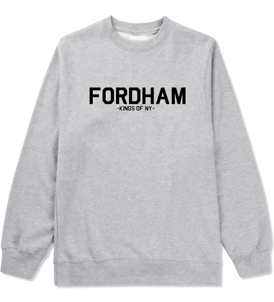 Fordham Road Bronx New York Crewneck Sweatshirt in Grey