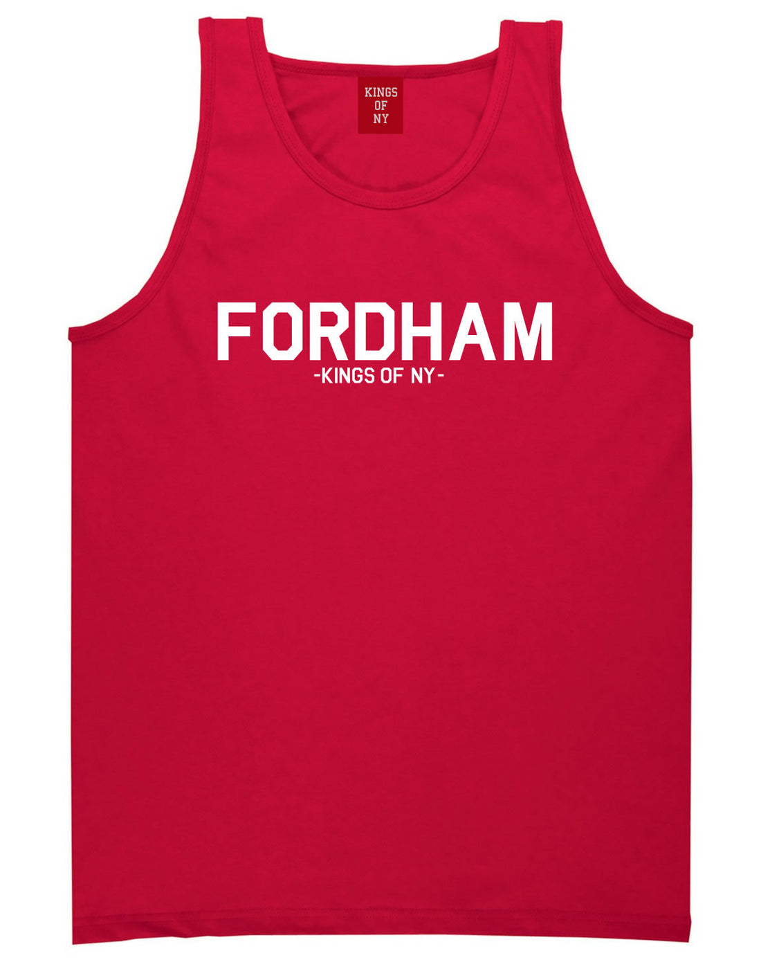 Fordham Road Bronx New York Tank Top in Red