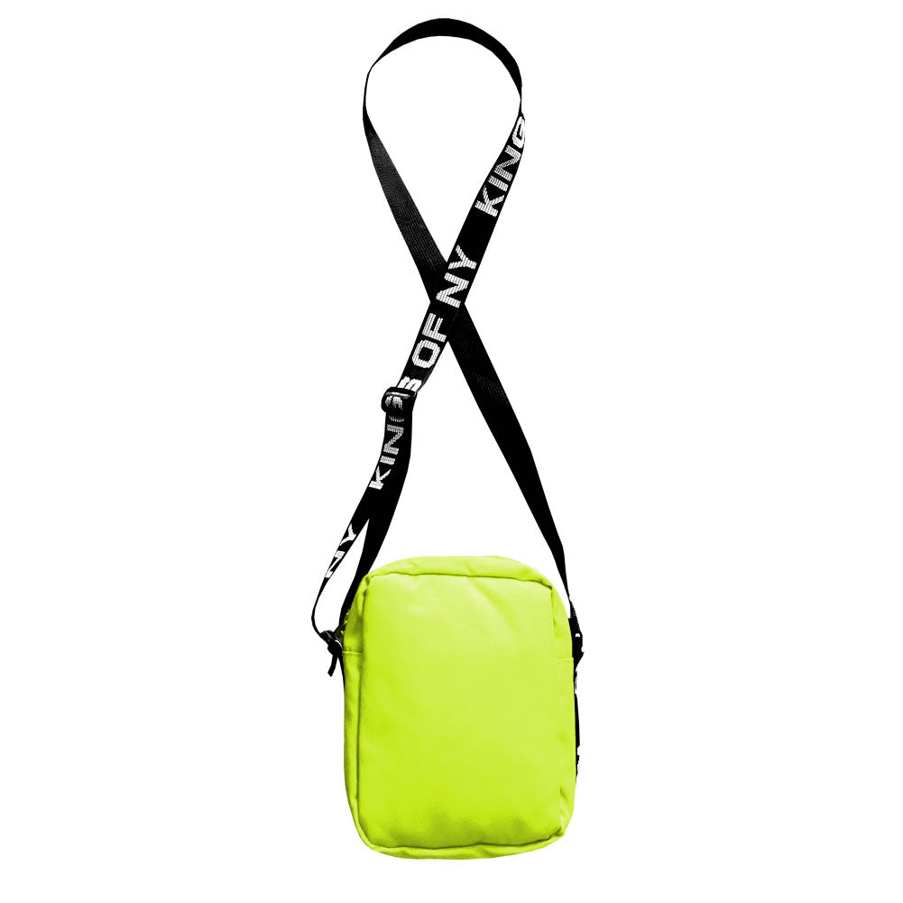 Men Neon Lime Crossbody Bag