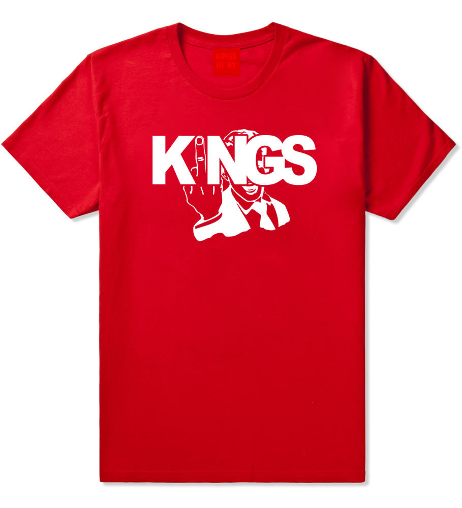 KINGS Middle Finger T-Shirt in Red