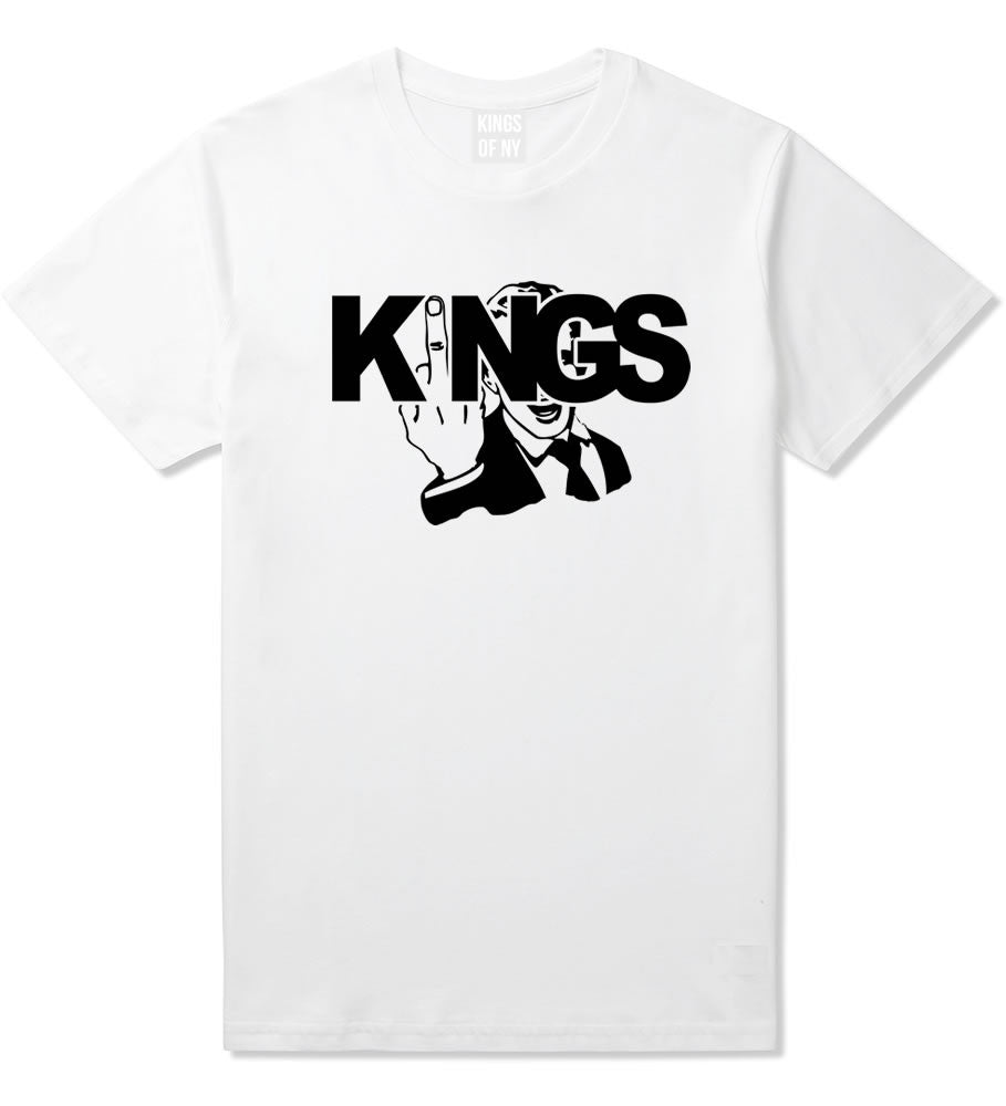 KINGS Middle Finger T-Shirt in White