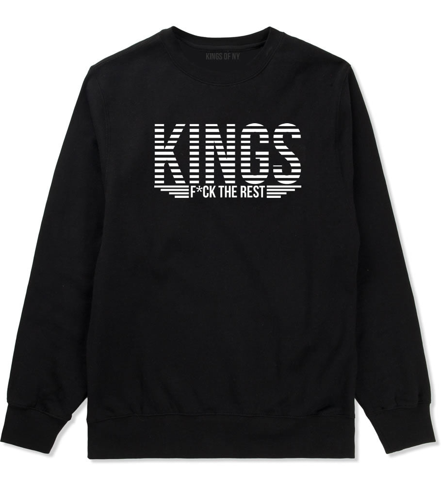 Kings Of NY New York Logo F the Rest Crewneck Sweatshirt in Black