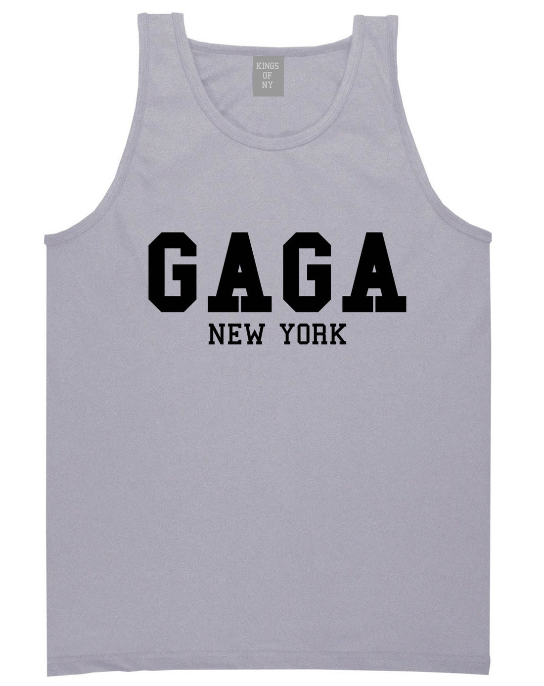 Gaga New York Tank Top in Grey by Kings Of NY