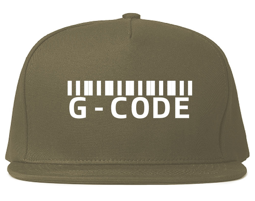 G Code Barcode snapback Hat Cap