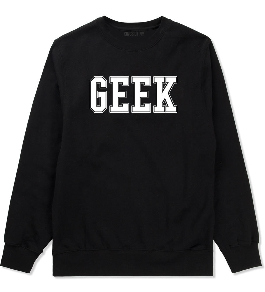 Geek College Style Crewneck Sweatshirt in Black By Kings Of NY