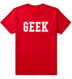 Geek College Style Boys Kids T-Shirt in Red By Kings Of NY