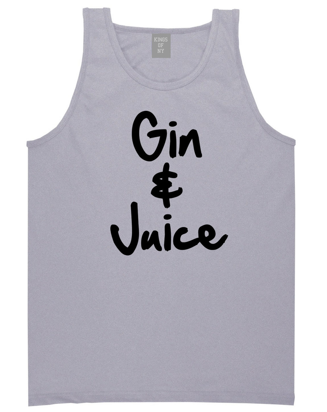 Kings Of NY Gin and Juice Tank Top in Grey