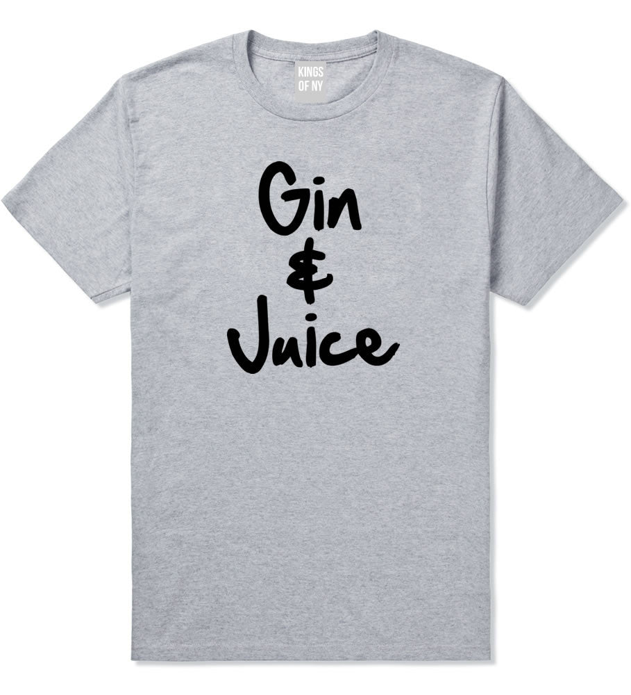 Kings Of NY Gin and Juice T-Shirt in Grey